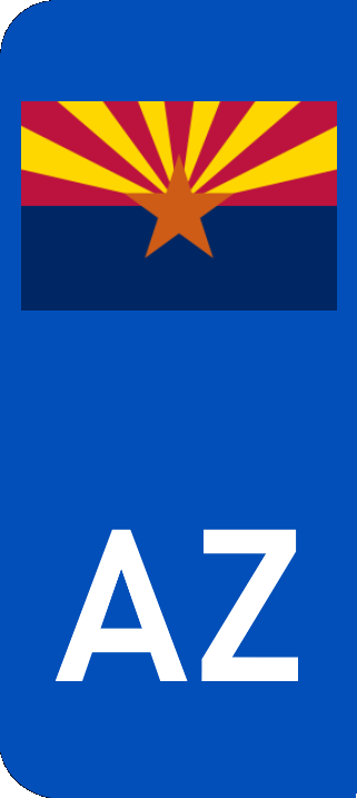 Arizona Europlate Flag