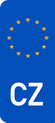 Czech Republic Euro Flag
