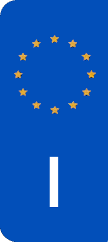 Italy Europlate Flag