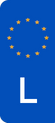 Luxemburg Europlate Flag