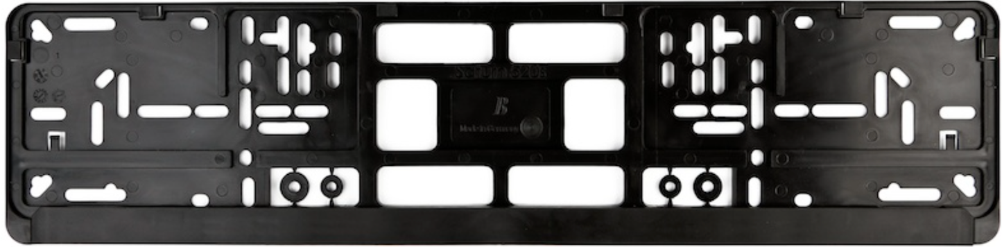 European License Plate Mounting Frame