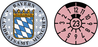 2023 Munich Bavaria inspection sticker