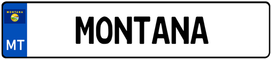 Montana European License Plate