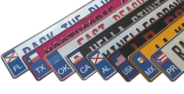 INSTAGRAM Name Reflective Personalized European License Number Plate Frame  Holder, Car Accessories 