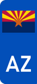 Arizona Europlate Flag