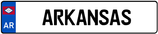 Arkansas European License Plate