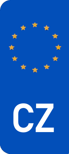 Czech Republic Euro Flag