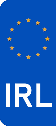 IRL Ireland Europlate Flag