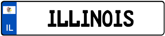 Illinois European License Plate