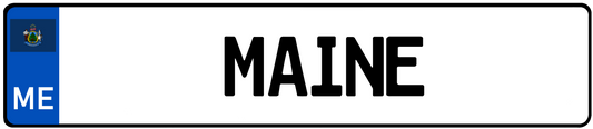 Maine European License Plate