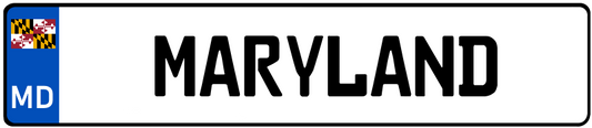 Maryland Euro License Plate