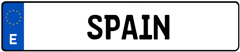 Spain Euro License Plate – GermanPlateGuy