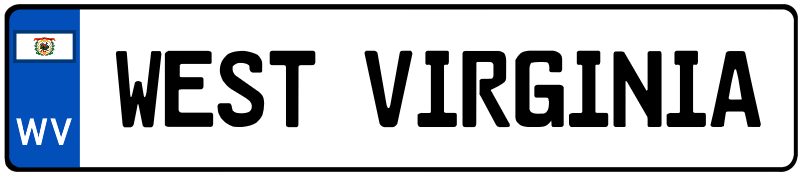 West Virginia German License Plate