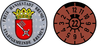 2022 Bremen Registration Sticker