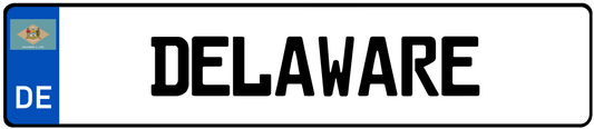Delaware Euro License Plate