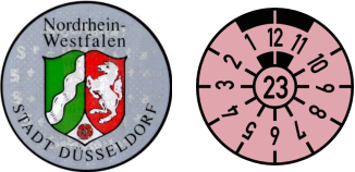 2023 Dusseldorf registration sticker