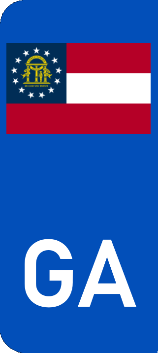 Georgia Euro Flag