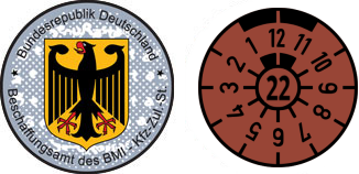 2022 german government inspection sticker