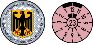 2023 german government inspection sticker