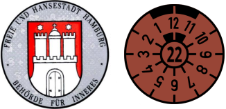 2022 Hamburg Registration Sticker