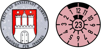 2023 Hamburg Registration Sticker