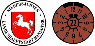 2022 Hannover registration stickers
