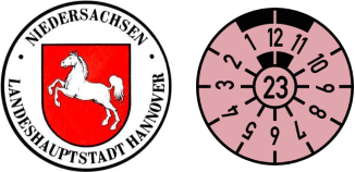 2023 Hannover registration stickers