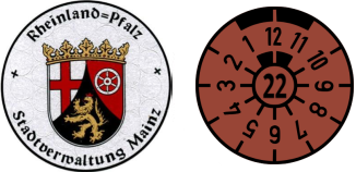 2022 Rheinland registration stickers