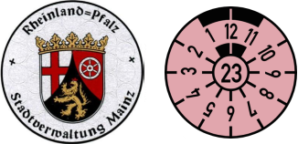 2023 Rheinland registration stickers