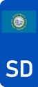 South Dakota Euro Flag