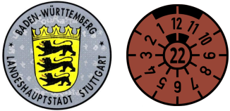 2022 Stuttgart registration stickers