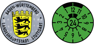 2024 Stuttgart registration stickers